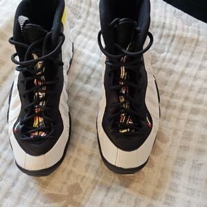 Nike Kids Black, White, and Yellow Sneakers
